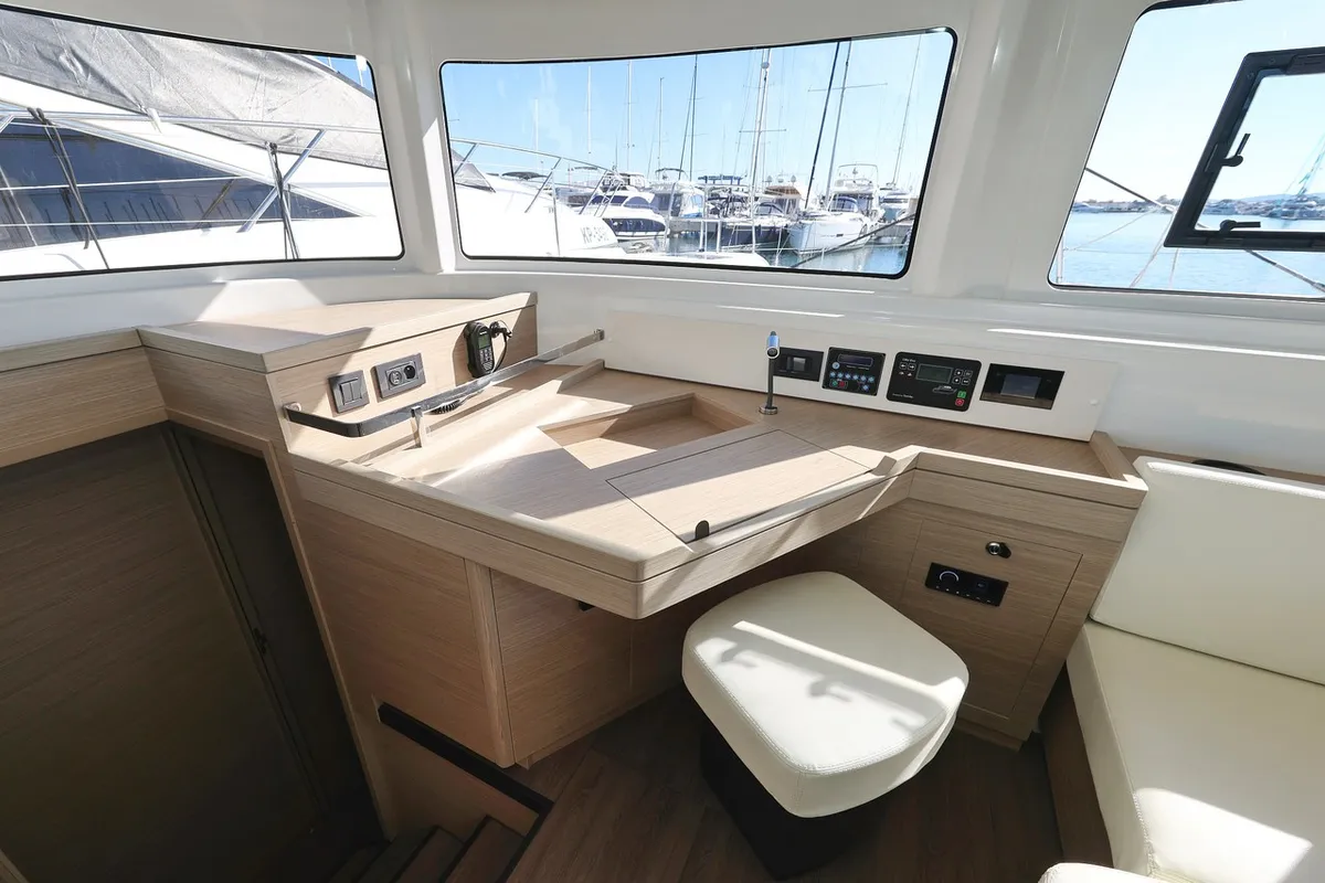 Salon of Magic Dream, a Lagoon 46 catamaran at Općina Sukošan, Croatia
