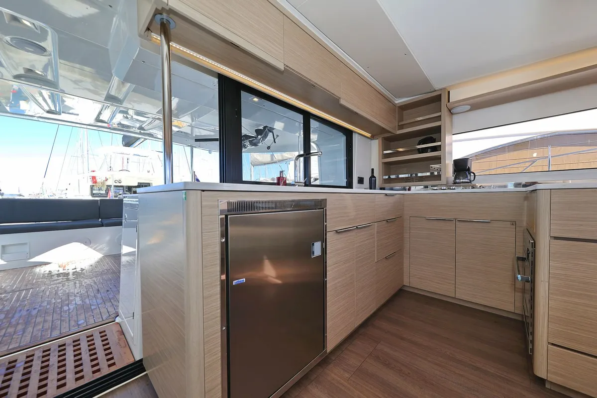 Galley of Magic Dream, a Lagoon 46 catamaran at Općina Sukošan, Croatia