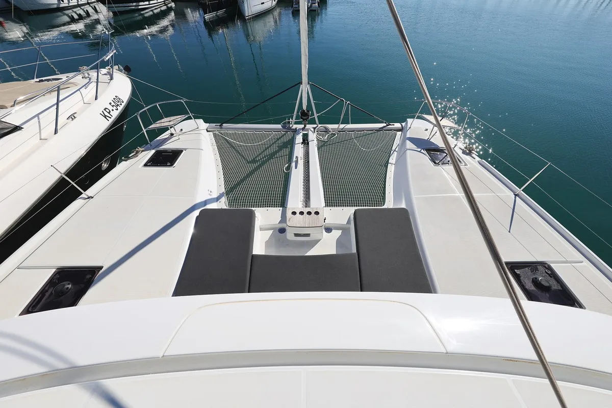Deck of Magic Dream, a Lagoon 46 catamaran at Općina Sukošan, Croatia
