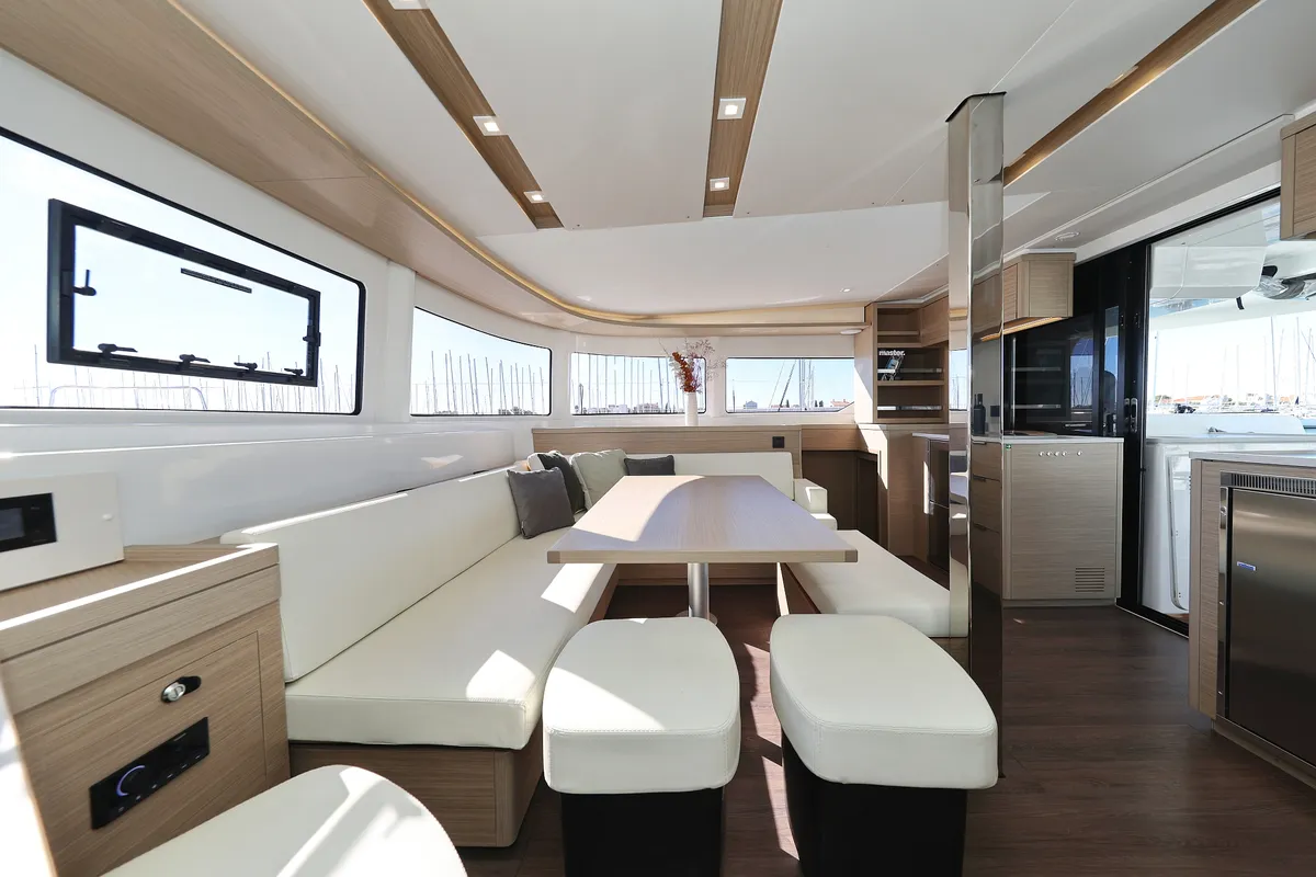 Salon of Magic Dream, a Lagoon 46 catamaran at Općina Sukošan, Croatia
