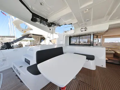 Deck of Magic Dream, a Lagoon 46 catamaran at Općina Sukošan, Croatia