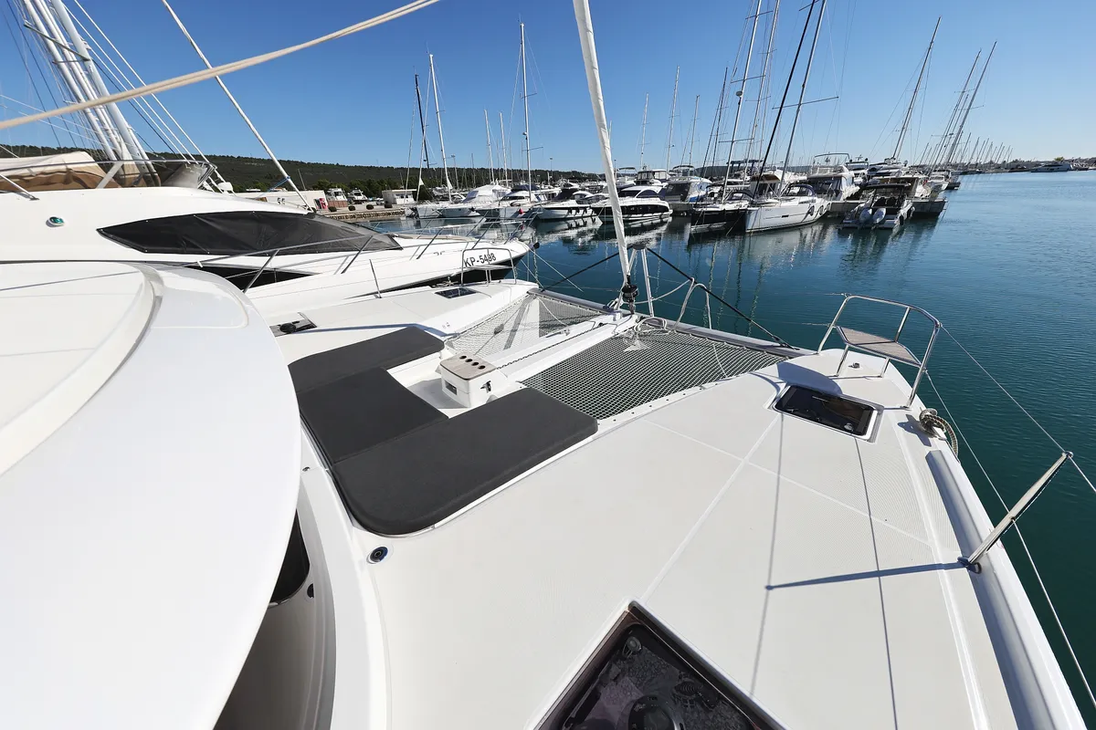 Salon of Magic Dream, a Lagoon 46 catamaran at Općina Sukošan, Croatia