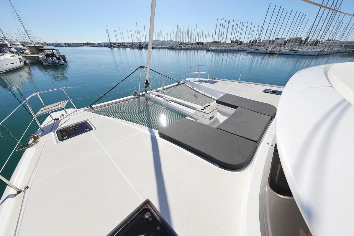 Deck of Magic Dream, a Lagoon 46 catamaran at Općina Sukošan, Croatia