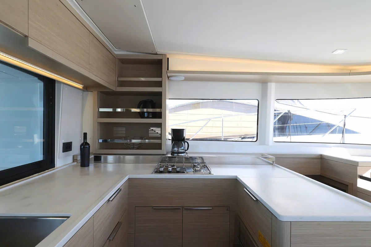 Galley of Magic Dream, a Lagoon 46 catamaran at Općina Sukošan, Croatia