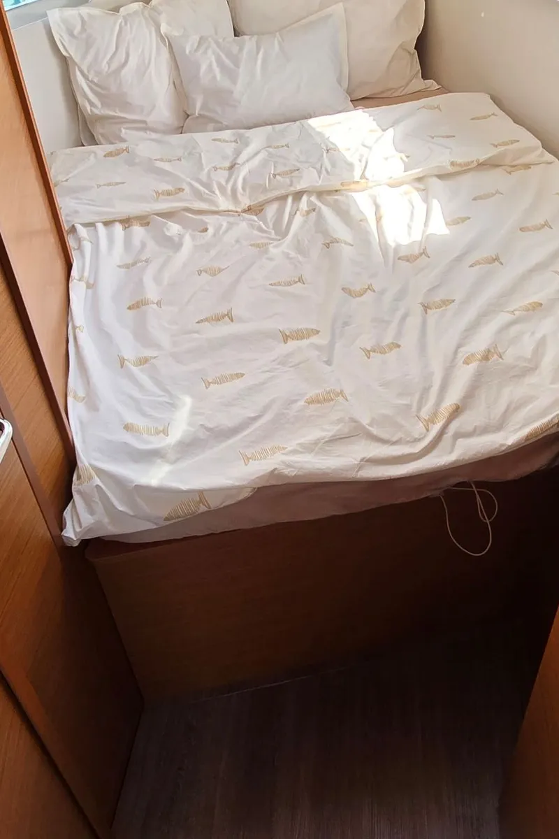 Cabin on Princess Marija, a Jeanneau Sun Odyssey 380 sailboat at Grad Pula, Croatia