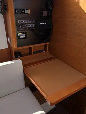 Salon of Princess Marija, a Jeanneau Sun Odyssey 380 sailboat at Grad Pula, Croatia