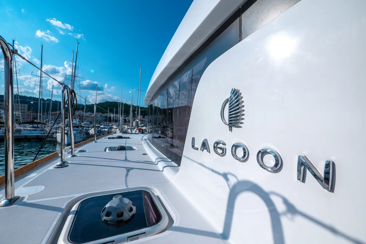 Osprey, a Lagoon 40 catamaran at Split, Croatia