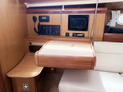 Salon of Formica, a Jeanneau Sun Odyssey 36i sailboat at Preveza, Greece