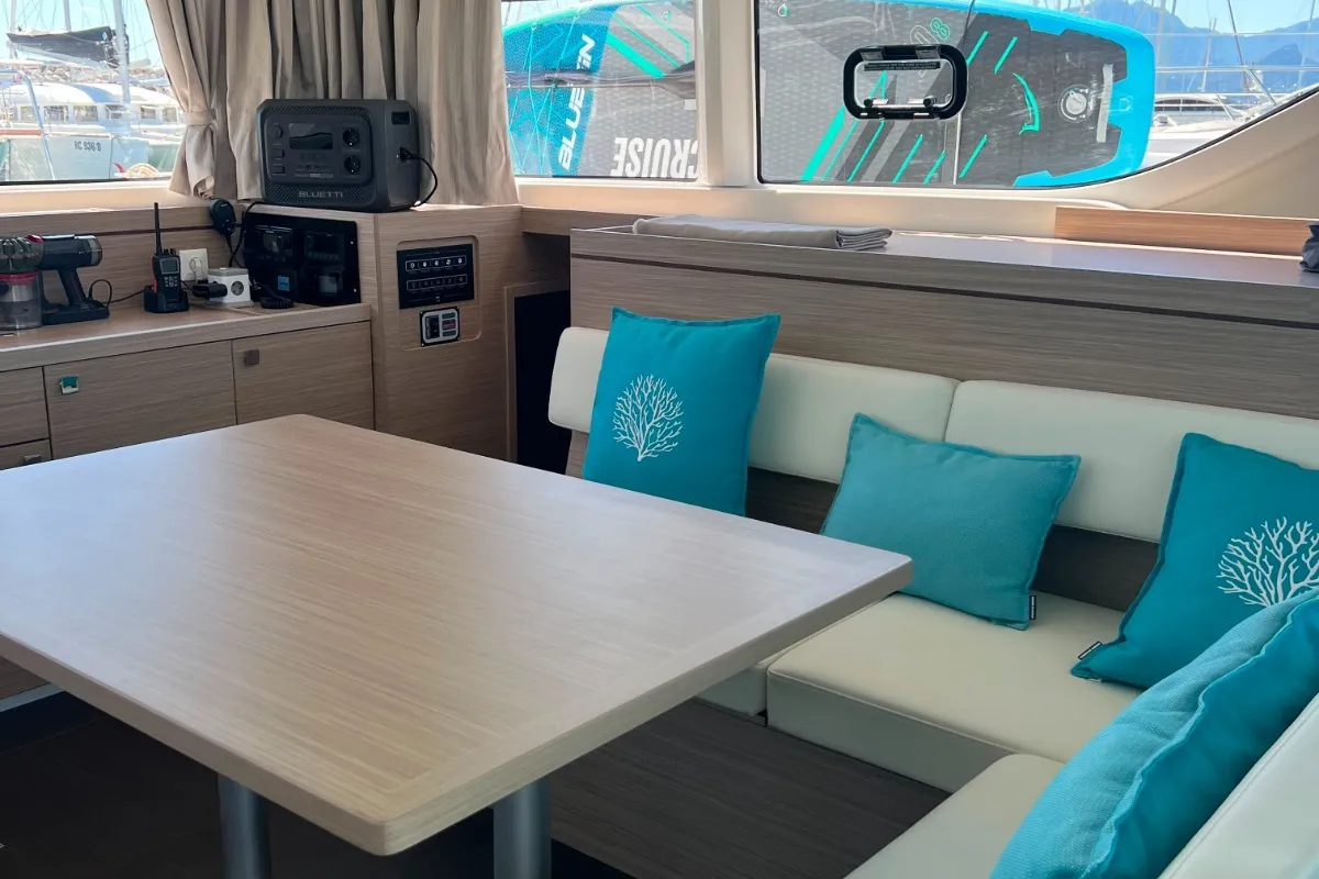 Too White, a Lagoon 43 - 4 + 1 cab. catamaran at Salerno, Italy