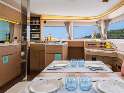 Salon of Vanesa - Iconic version, a Lagoon 46 catamaran at Seget Donji, Croatia