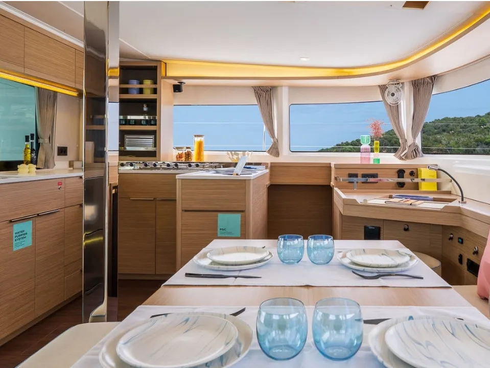 Salon of Vanesa - Iconic version, a Lagoon 46 catamaran at Seget Donji, Croatia