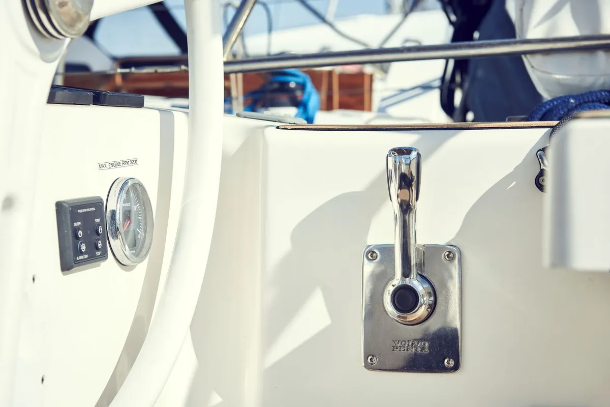 Six Friends, a Elan Impression 45 sailboat at Pula, Croatia