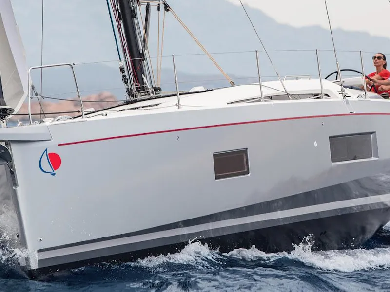 Exterior view of Sunsail 52.4 Classic, a Beneteau Oceanis 51.1 sailboat at Općina Marina, Croatia