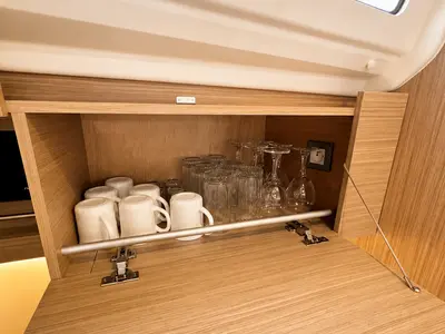 Cabin on Aurora Lane, a Beneteau Oceanis 40.1 sailboat at Rogoznica, Croatia