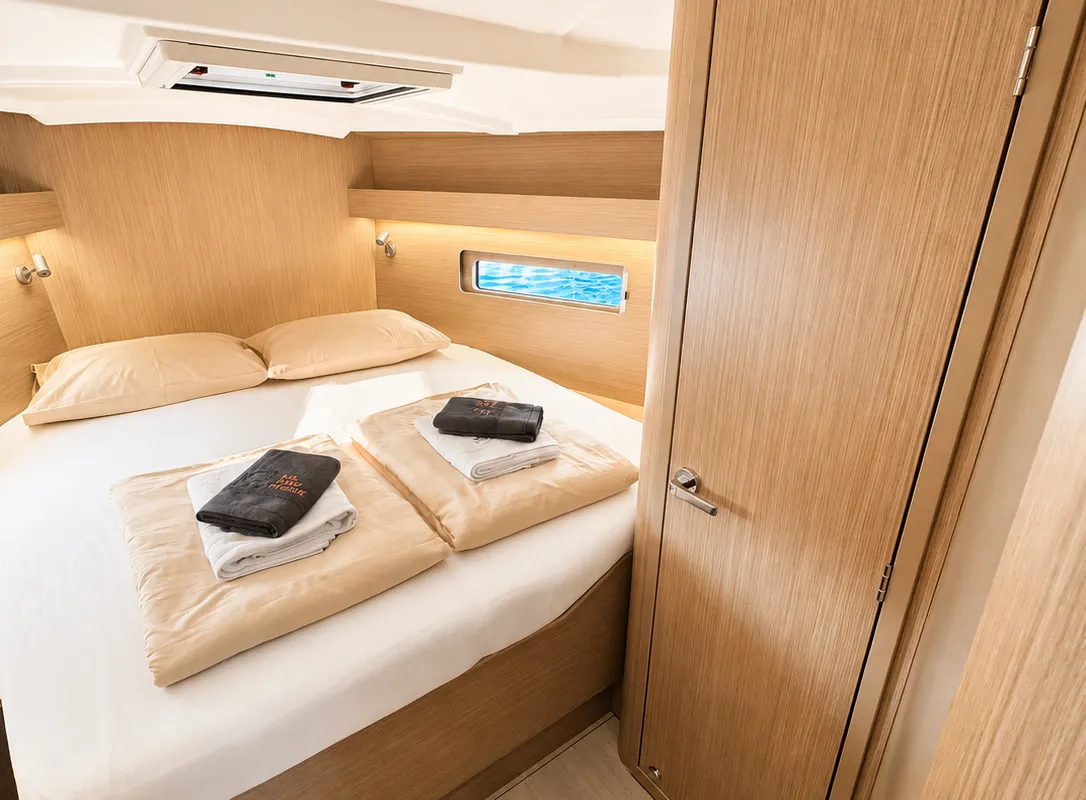 Head on Aurora Lane, a Beneteau Oceanis 40.1 sailboat at Rogoznica, Croatia