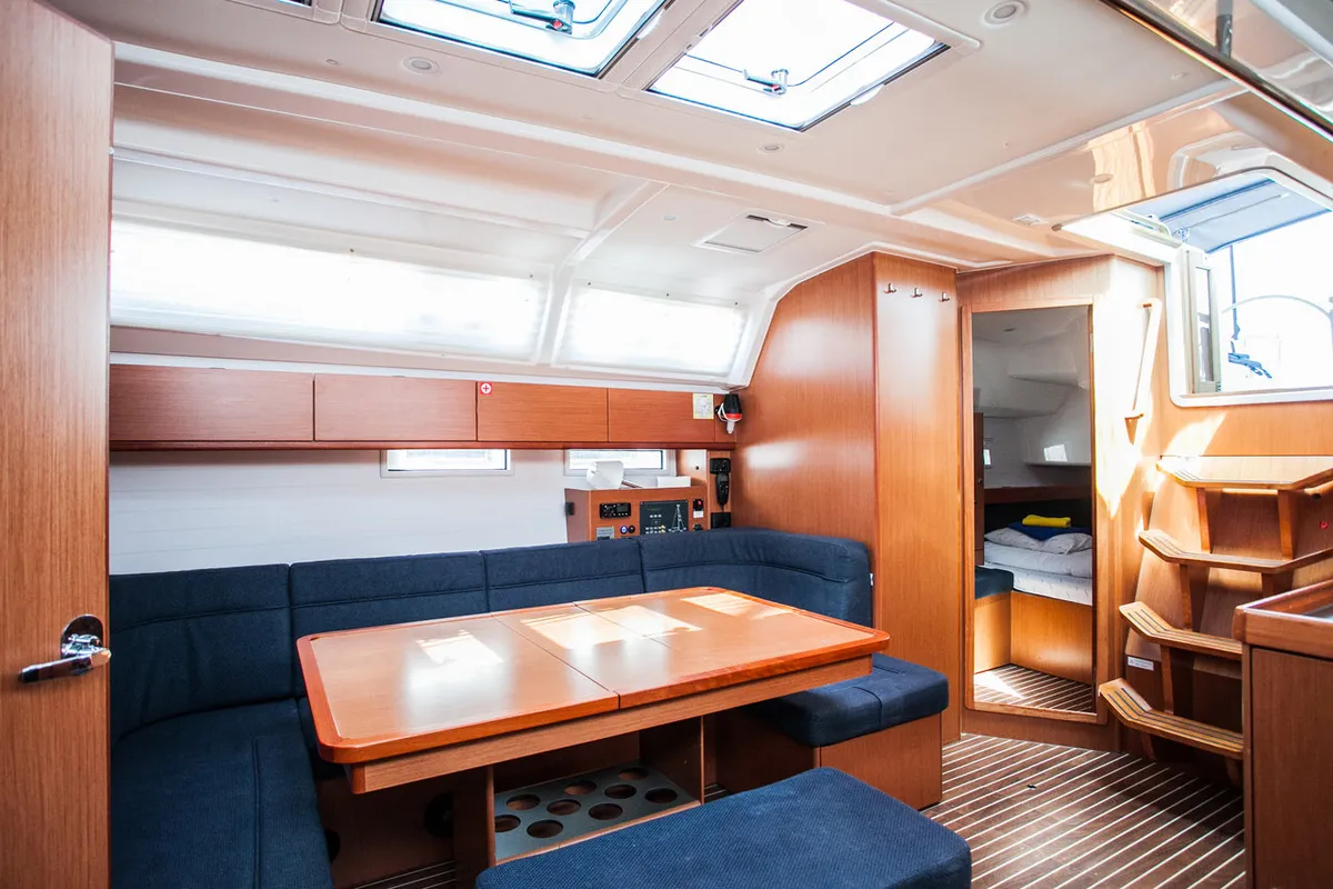 Galley of Lovro, a Bavaria Cruiser 46 sailboat at Split, Croatia