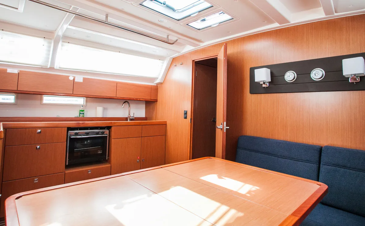 Cabin on Lovro, a Bavaria Cruiser 46 sailboat at Split, Croatia
