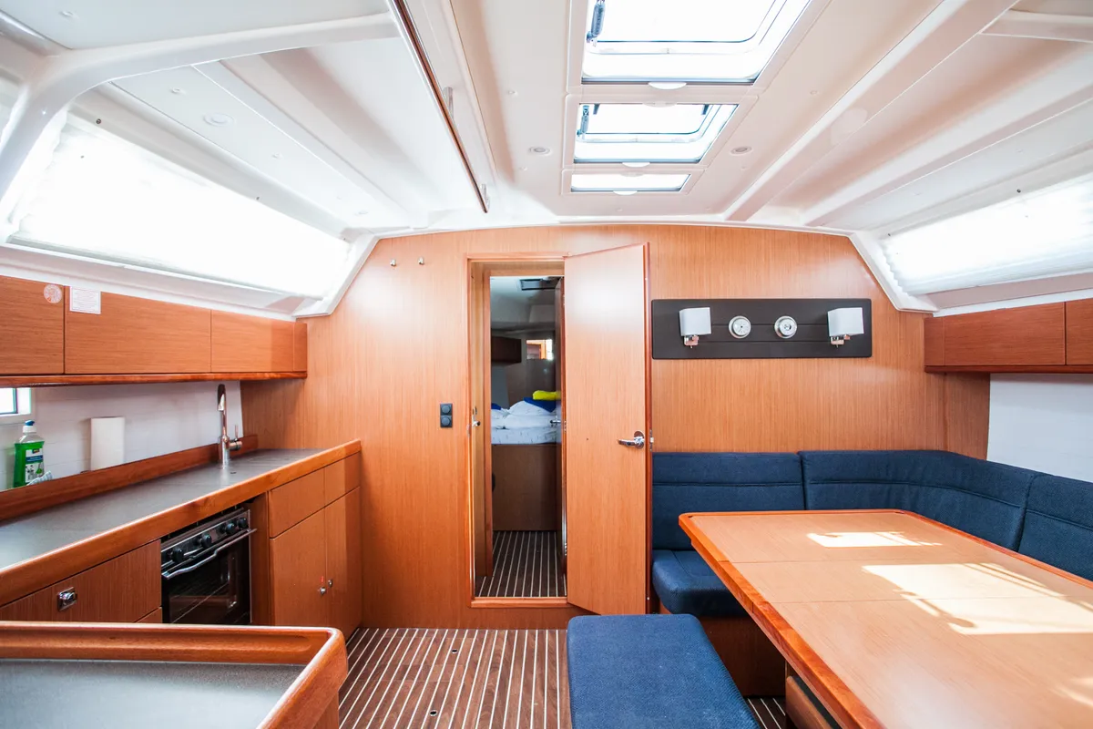 Galley of Lovro, a Bavaria Cruiser 46 sailboat at Split, Croatia