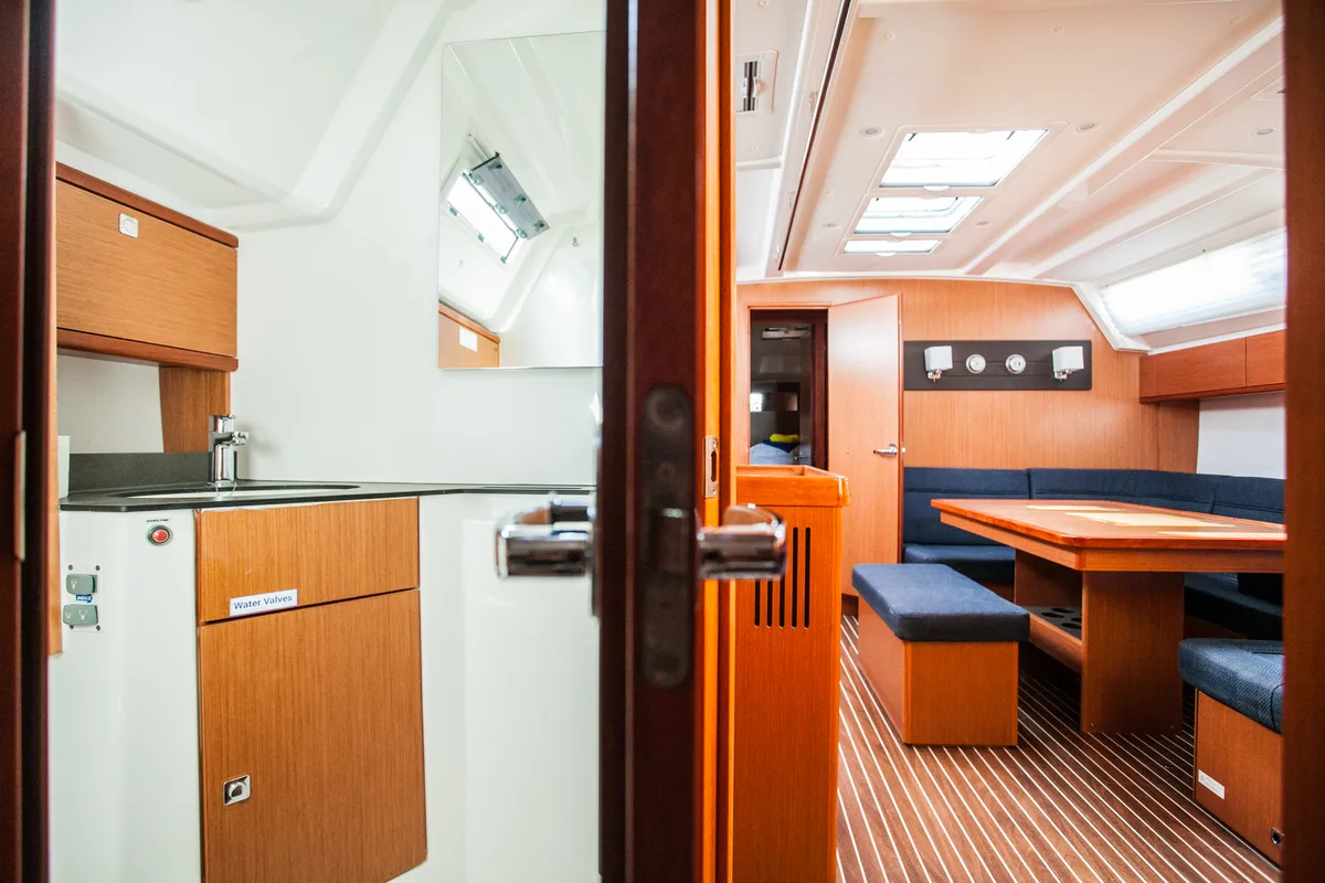 Galley of Lovro, a Bavaria Cruiser 46 sailboat at Split, Croatia
