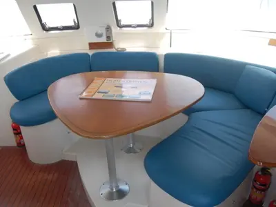 Salon of Kupela Cuba, a Fountaine Pajot Lavezzi 40 catamaran at Cienfuegos, Cuba