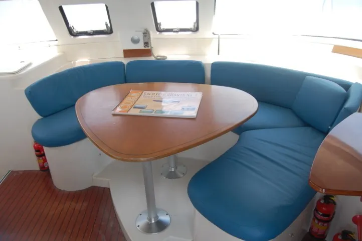 Salon of Kupela Cuba, a Fountaine Pajot Lavezzi 40 catamaran at Cienfuegos, Cuba