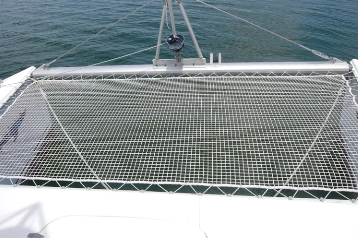 Deck of Kupela Cuba, a Fountaine Pajot Lavezzi 40 catamaran at Cienfuegos, Cuba