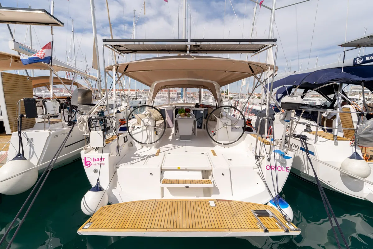 Oriole, a Beneteau Oceanis 41.1 sailboat at Pirovac, Croatia