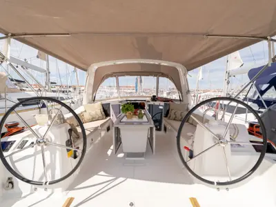 Oriole, a Beneteau Oceanis 41.1 sailboat at Pirovac, Croatia