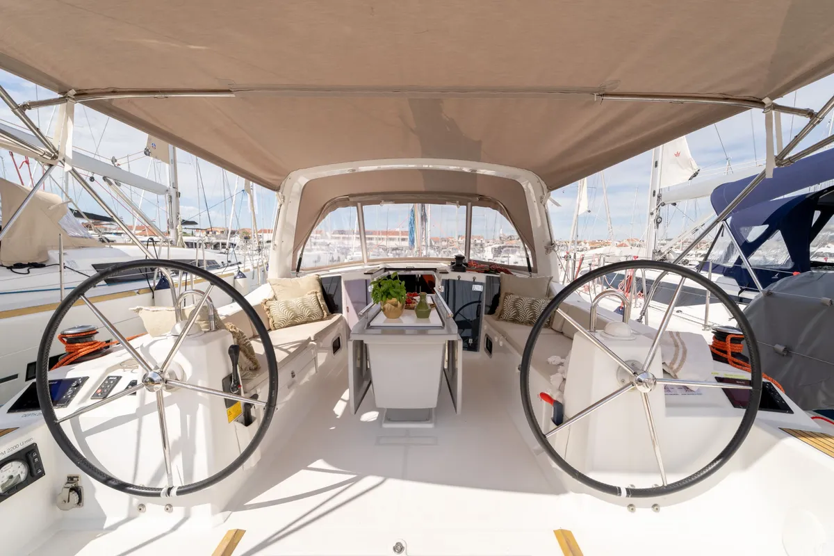 Oriole, a Beneteau Oceanis 41.1 sailboat at Pirovac, Croatia