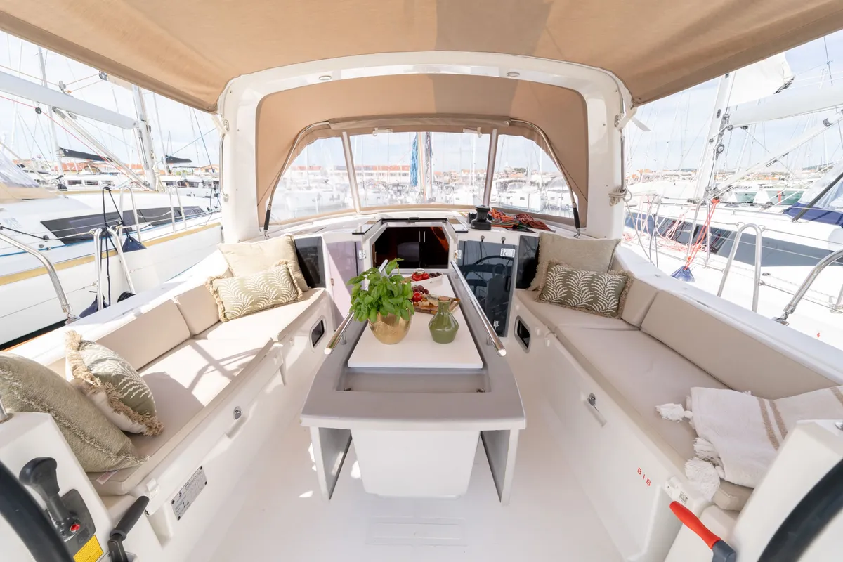 Oriole, a Beneteau Oceanis 41.1 sailboat at Pirovac, Croatia