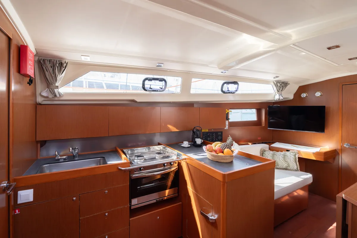 Oriole, a Beneteau Oceanis 41.1 sailboat at Pirovac, Croatia