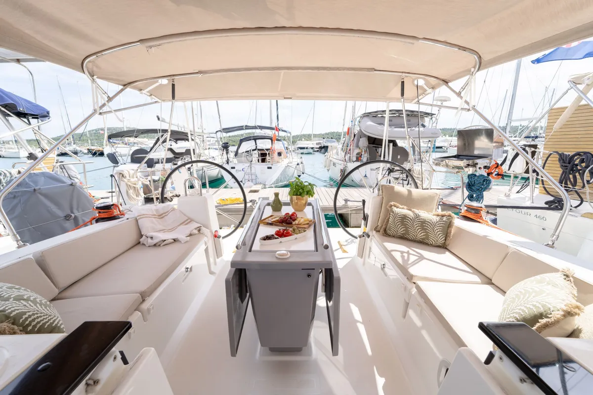 Oriole, a Beneteau Oceanis 41.1 sailboat at Pirovac, Croatia