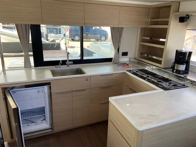 Galley of Star of the Seas IV, a Lagoon 46 catamaran at Alameda, United States