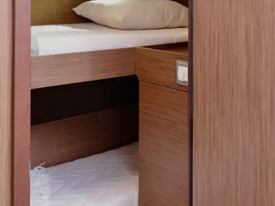 Cabin on Beneteau Oceanis 46.1, a sailboat at Tonnarella, Italy