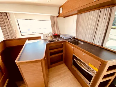 Galley of Maresol (Pax 12) , a Lagoon 42 catamaran at Municipal Unit of Lefkada, Greece