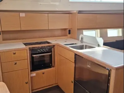 Galley of Bavaria C45, a sailboat at Volos, Greece