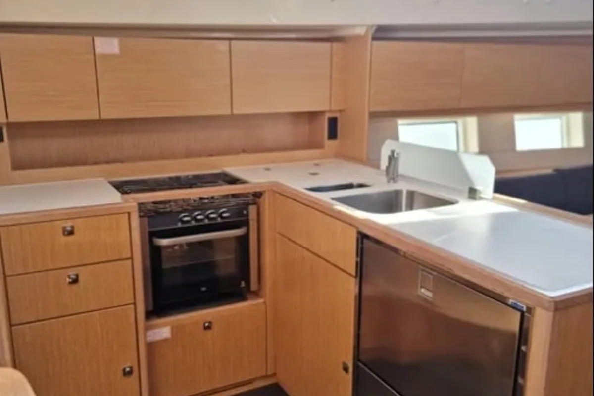 Galley of Bavaria C45, a sailboat at Volos, Greece