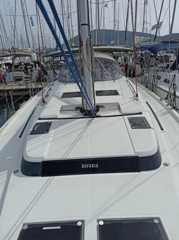 Nutmeg, a Bavaria C45 sailboat at Municipal Unit of Lefkada, Greece