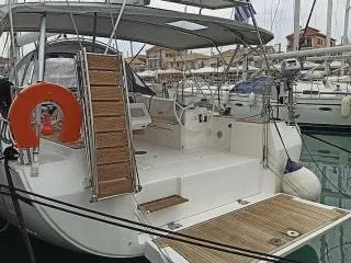 Nutmeg, a Bavaria C45 sailboat at Municipal Unit of Lefkada, Greece