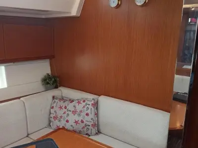Nutmeg, a Bavaria C45 sailboat at Municipal Unit of Lefkada, Greece