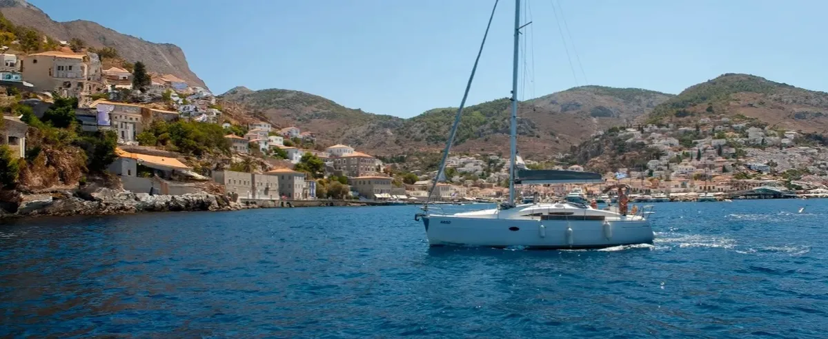 Argo, a Elan 344 Impression sailboat at Preveza, Greece