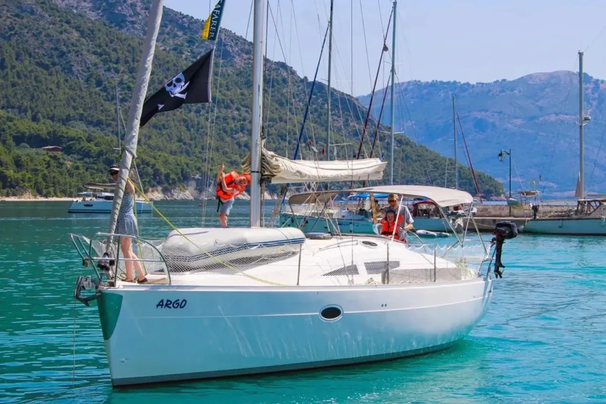Argo, a Elan 344 Impression sailboat at Preveza, Greece