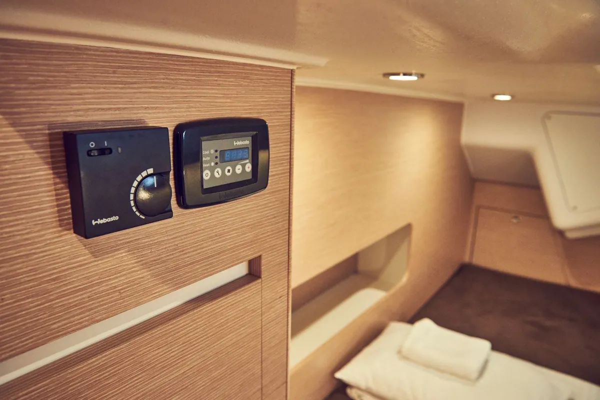 Cabin on Friends, a Elan Impression 50 sailboat at Pula, Croatia