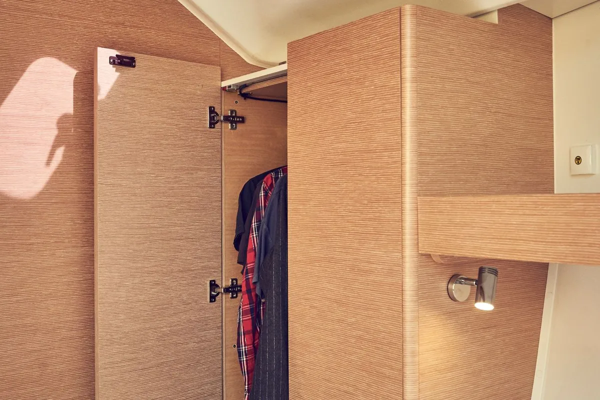 Cabin on Friends, a Elan Impression 50 sailboat at Pula, Croatia