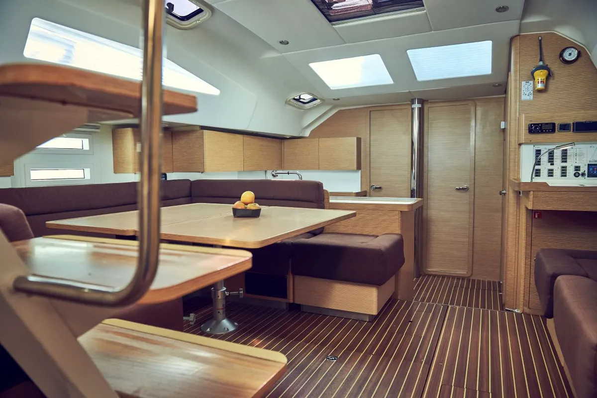 Salon of Friends, a Elan Impression 50 sailboat at Pula, Croatia