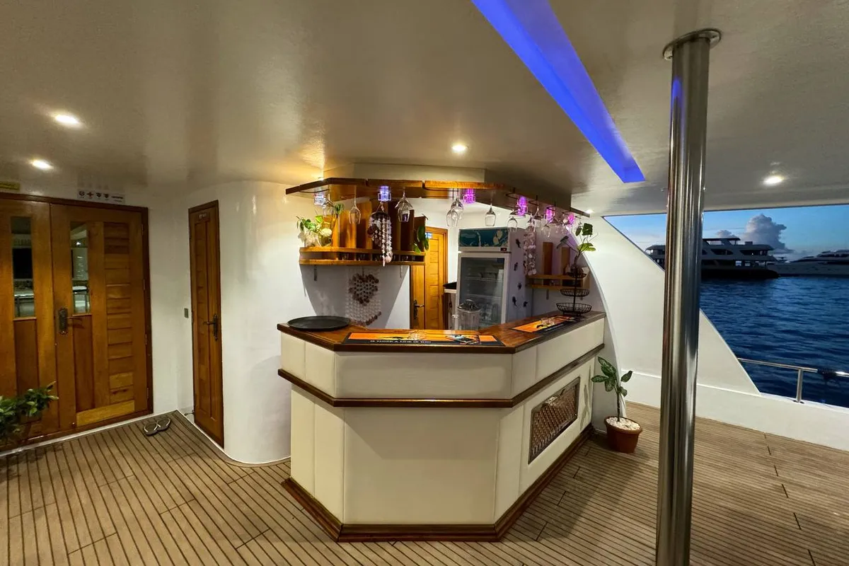 Deck of North Seven Liveaboard, a Custom Made North Seven motor yacht at Malé, Maldives