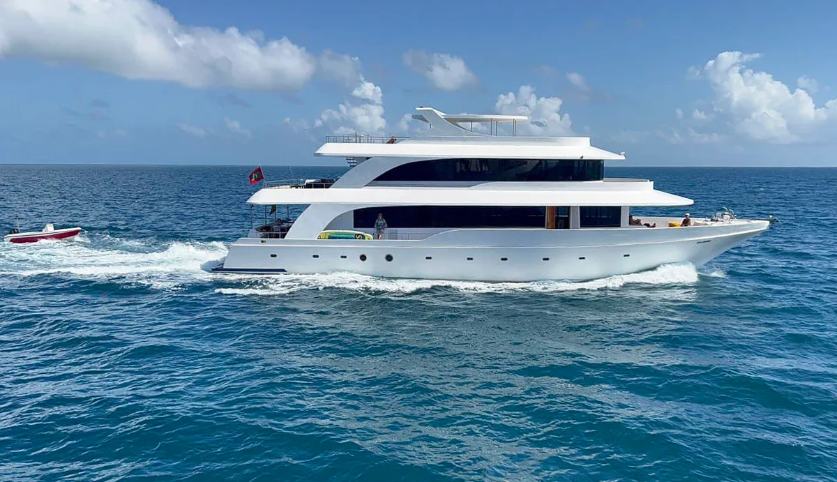 Exterior view of North Seven Liveaboard, a Custom Made North Seven motor yacht at Malé, Maldives
