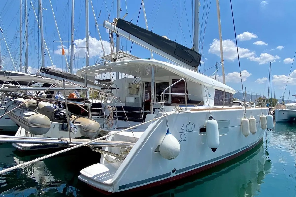 CHRISTINA I, a Lagoon 400 S2 catamaran at Athens, Greece
