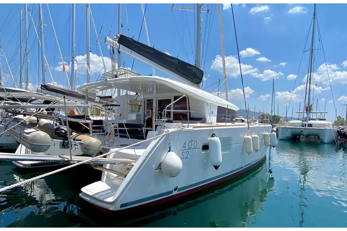 CHRISTINA I, a Lagoon 400 S2 catamaran at Athens, Greece