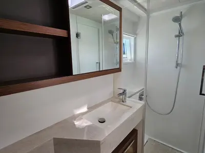 Galley of Mila, a Lagoon 50 catamaran at Seget Donji, Croatia